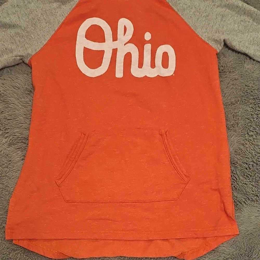 HOMAGE Ohio Hoodie - Red and Gray - Picture 4 of 5